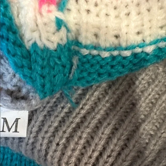 2 Piece Crochet Halter & Shorts Outfit Candy Color Stripes Small/Medium Juniors - Picture 9 of 17